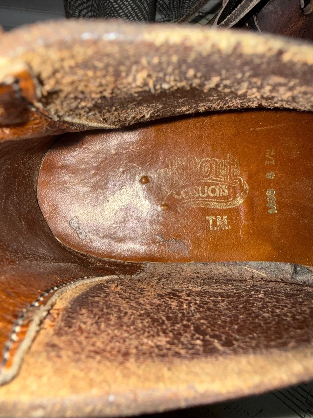 Vintage Rockport Casuals Brown Leather Moc Toe Chukka Boots - Men's Size 8.5